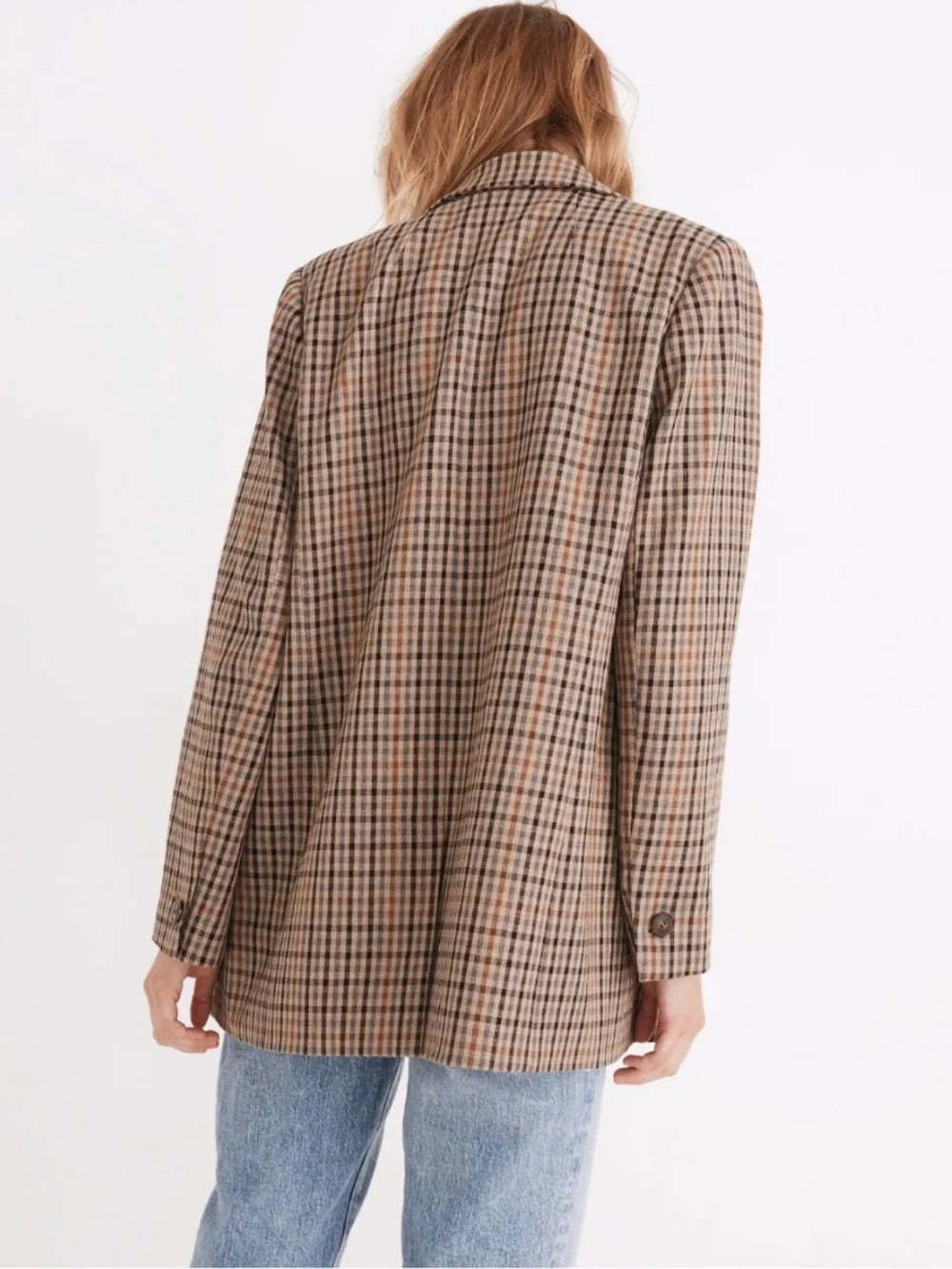 Madewell Dorset Blazer Coster Plaid Small
